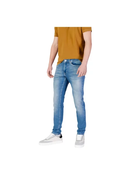 Skinny jeansy skinny Tommy Jeans niebieskie