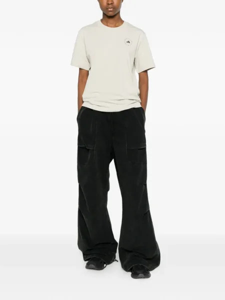 Běžecké stahovací šňůrka legíny Adidas s autogramem fialové