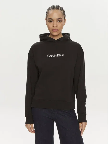 Calvin Klein Bluză Hero Logo negru