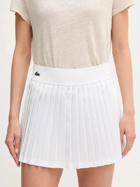 Lacoste fustă mini evazați alb