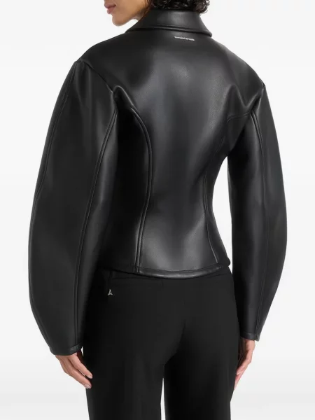 Gulerat geanta de piele Manière De Voir negru
