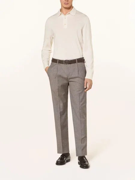 Joop! Oblek Hodge-Rennet Slim Fit hnědá / béžová černá