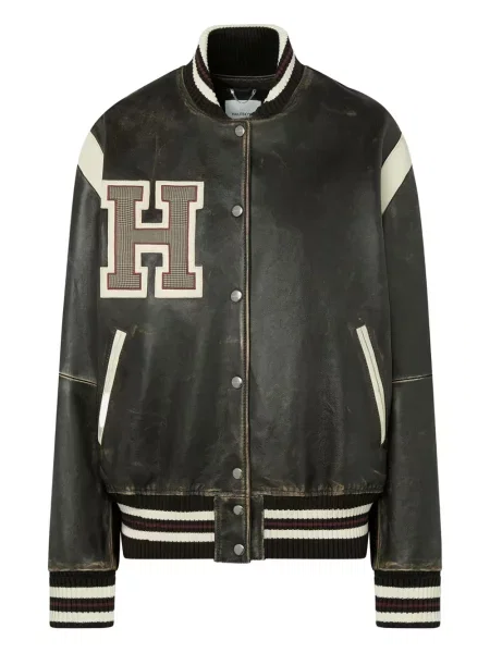 Kurtka skórzana Halfboy czarna