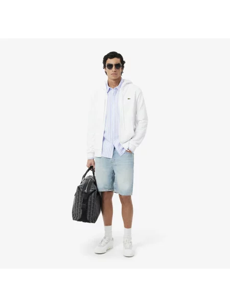 Lacoste Koszula Oxford W Paski O Kroju Regular Fit niebieski