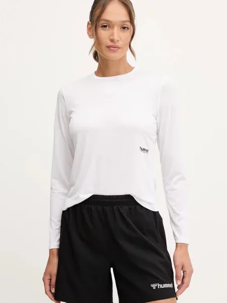 Tréninkové tričko s dlouhým rukávem Hummel bílá