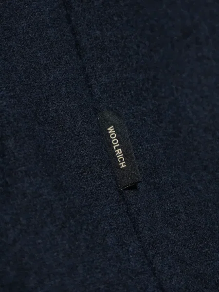 Geacă Woolrich cu glugă albastru