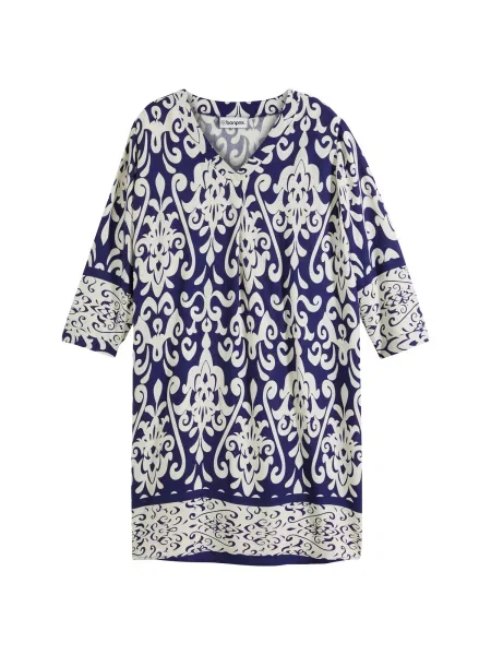 Bonprix Rochie albastru închis alb