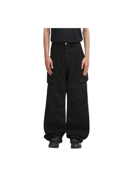 Spodnie cargo Rick Owens czarne