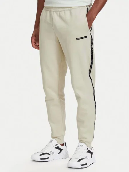 Emporio Armani Pantaloni trening deschis bej
