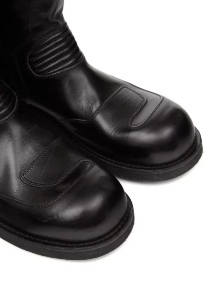 Botine Mm6 Maison Margiela din piele biker negru