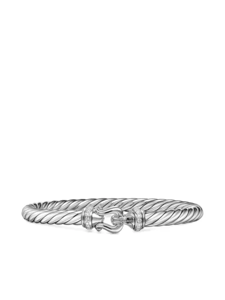 Brăţară David Yurman cu cataramă argintiu