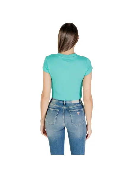 Tricou copii Calvin Klein Jeans verde