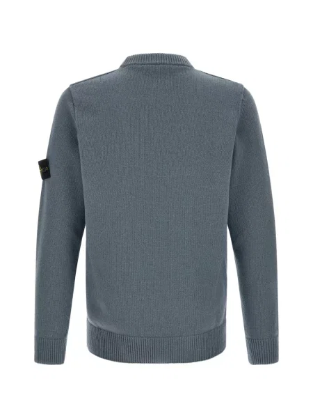 Džemper Stone Island s okruglim izrezom kamenje plava