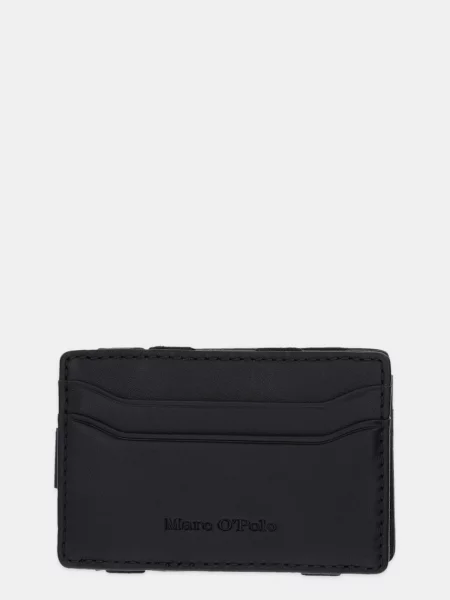 Usnjen etui za kartice Marc O'Polo črna