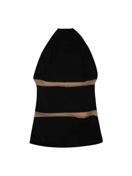 Stroj jednoczęściowy Norma Kamali bez ramiączek czarny