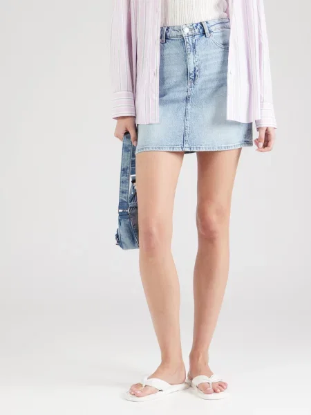 VERO MODA Fustă TESSA denim albastru