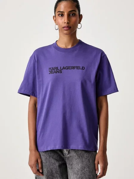 Karl Lagerfeld Jeans tricou pentru femei din violet