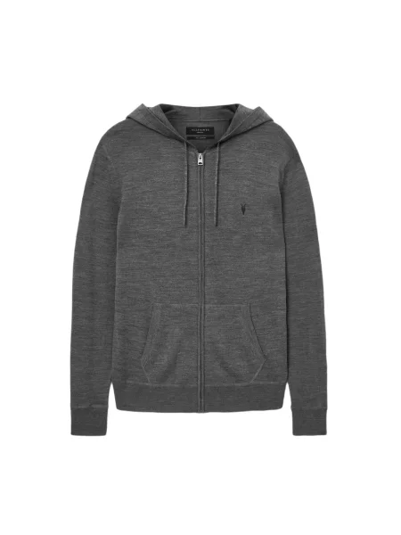 AllSaints Geacă tricotată MODE MERINO amestecat gri
