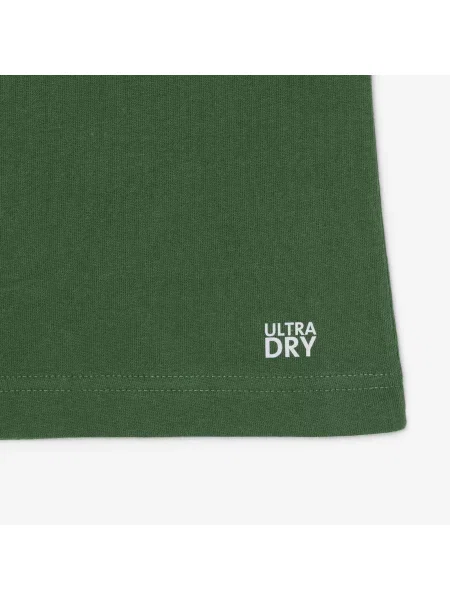 Lacoste Sportowy T-Shirt Ultra Dry Z Nadrukiem Graficznym zielony