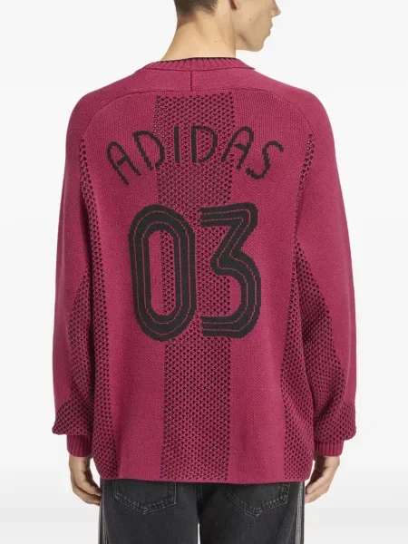 Pantaloni Adidas cu autograf alb