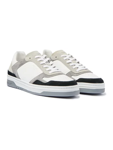 Sneakersy Mallet London zamszowe białe