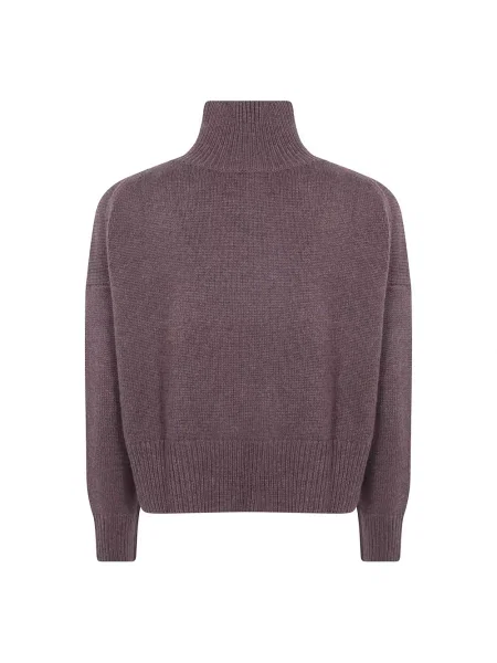 Sweter Kujten z kaszmiru brązowy