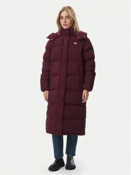 Tommy Jeans Zimski kaput Alaska tamno ljubičasta
