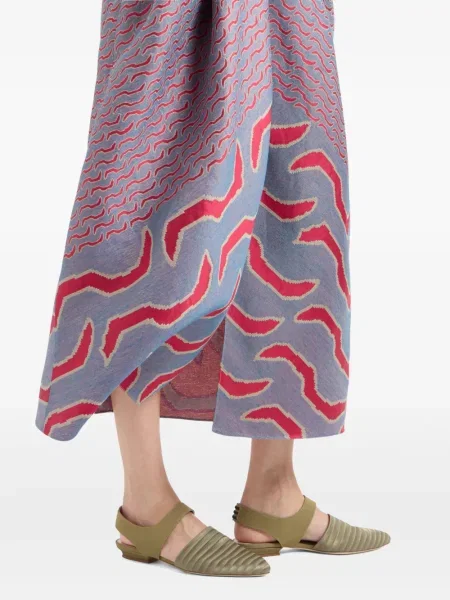 Fustă Giorgio Armani din jacard roșu