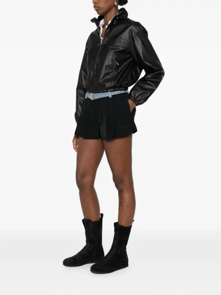 Pantaloni scurți din denim Alexander Wang negru