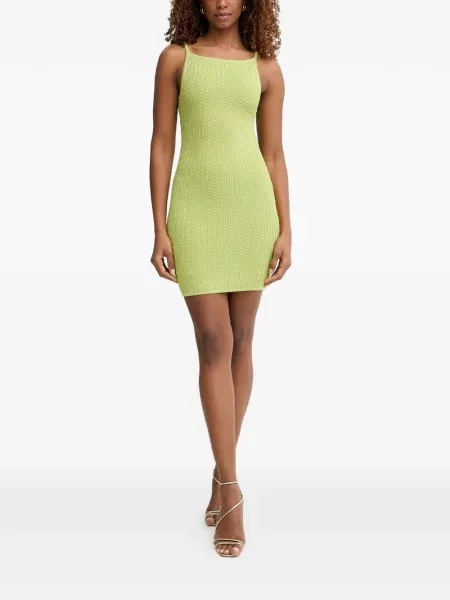 Rochie mini Guess tricotate verde