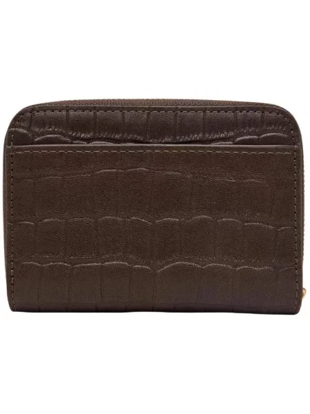 Peněženka Calvin Klein Ck Croc Medium Flap Around hnědá