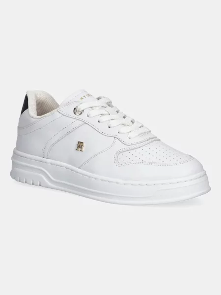 Sneakers Tommy Hilfiger Th Sporty Cupsole Corp alb