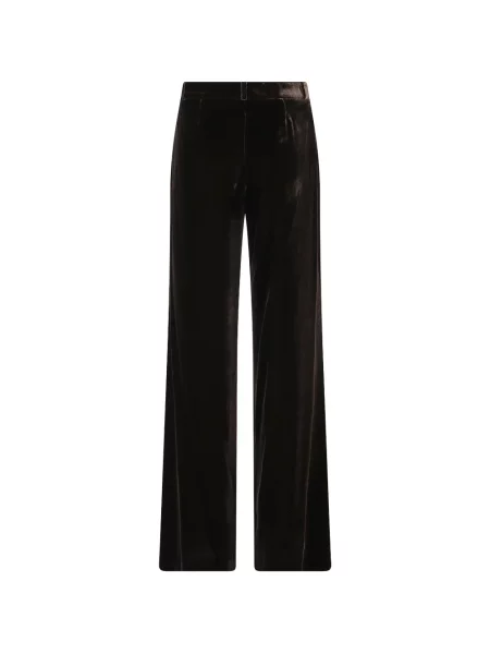 Pantaloni Kiltie de catifea maro