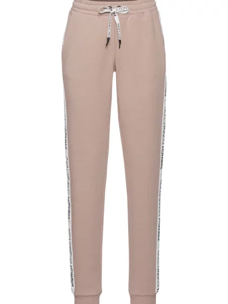 French Connection LM Pantaloni nisipiu / negru alb