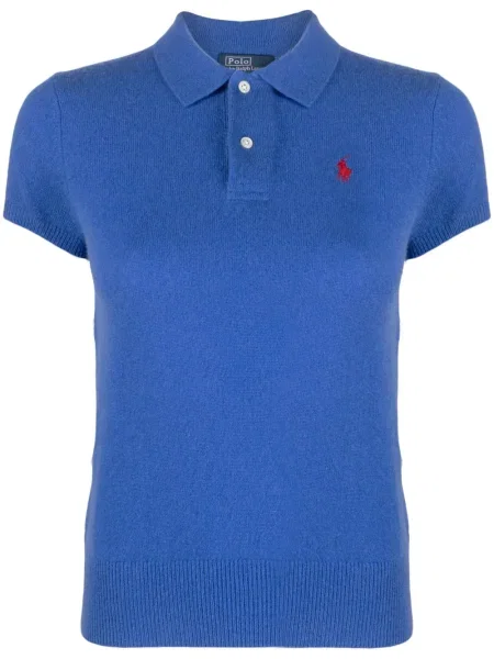 Polo Polo Ralph Lauren din cașmir cu dungi cu imagine albastru