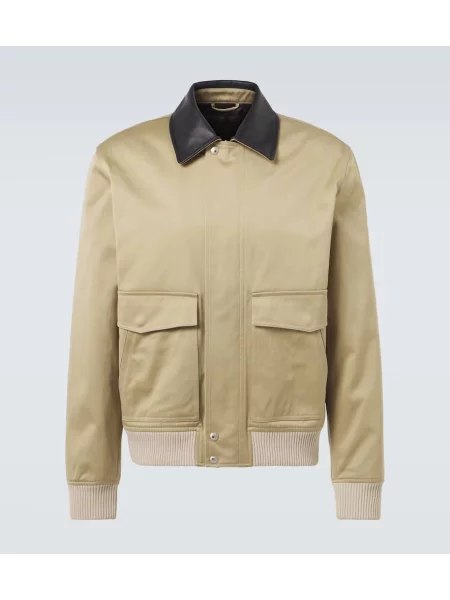 Сатенено яке Wales Bonner бежово