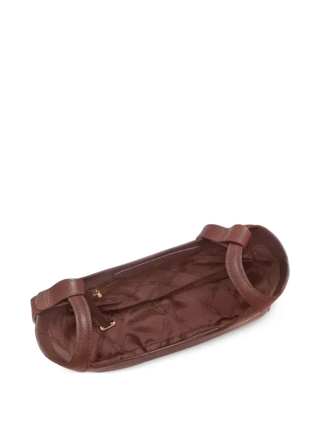 Geanta de piele Longchamp din piele maro