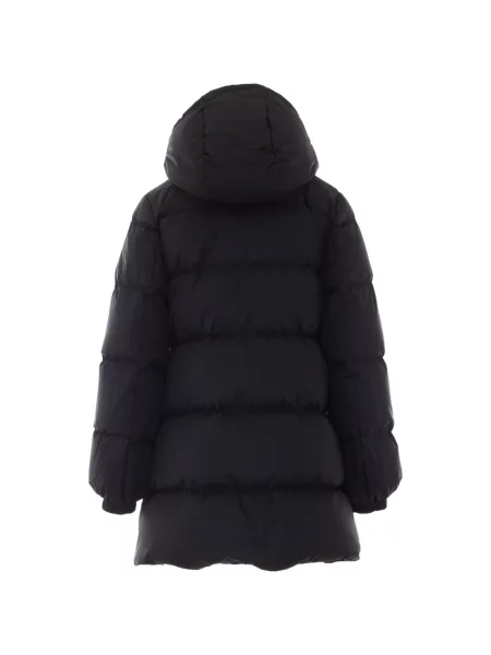 Palton Add cu glugă negru
