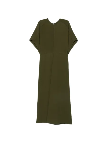 Scurt rochie midi Victoria Beckham verde