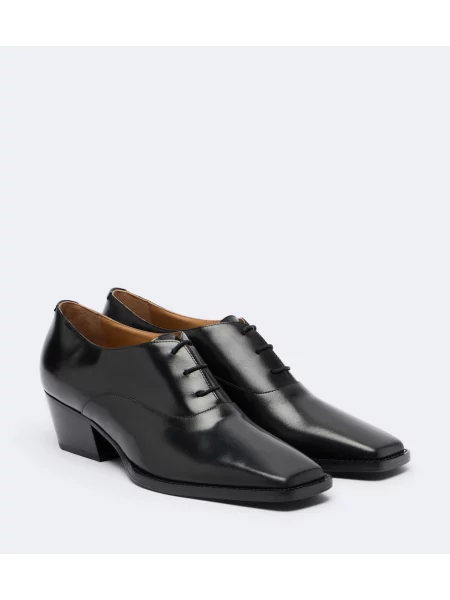 Pantofi cu toc Jil Sander din piele negru