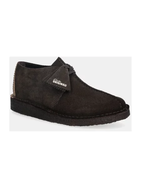 Półbuty Clarks zamszowe brązowe