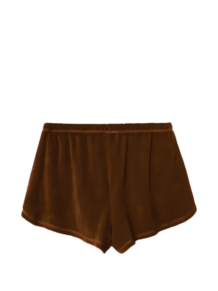 Pantaloni scurți Xirena din material terry maro