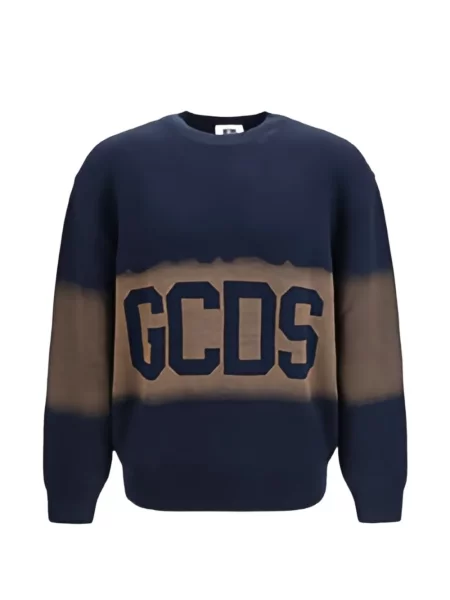 Sweter Gcds z logo niebieski
