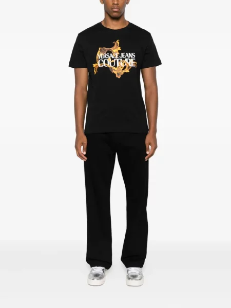 Tricou Versace Jeans Couture cu imagine negru