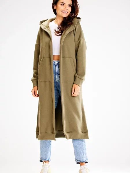 Hanorac cu glugă Awama maro