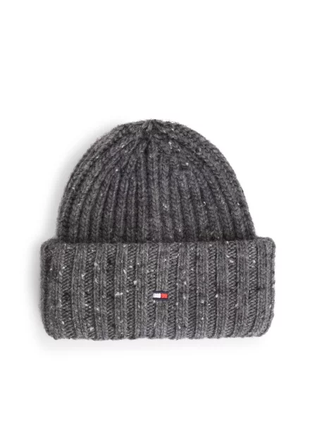 Tommy Hilfiger czapka wełniana Mężczyźni Wełna ONE SIZE szary