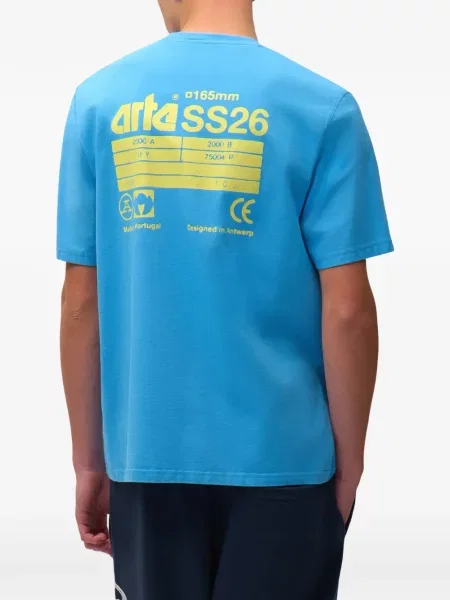 Tricou Arte Antwerp cu imagine albastru
