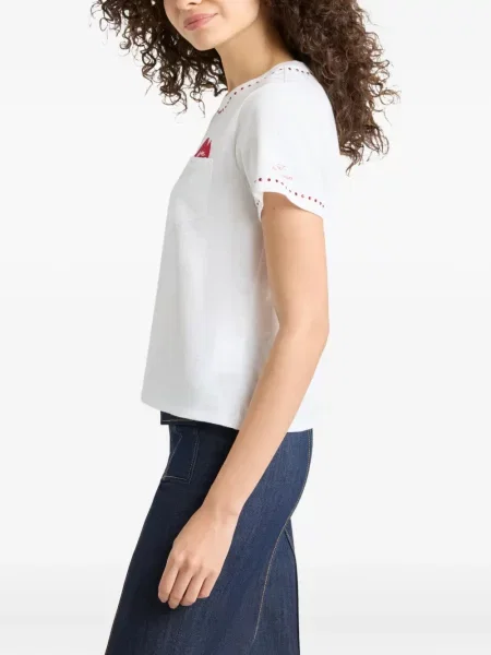 Koszulka Cinq A Sept w serca biała
