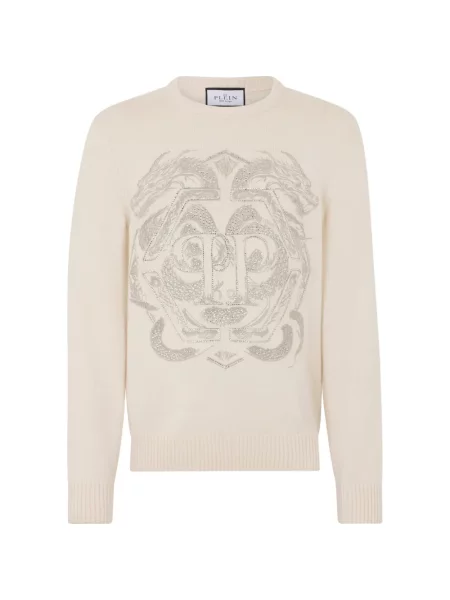 Pulover Philipp Plein alb