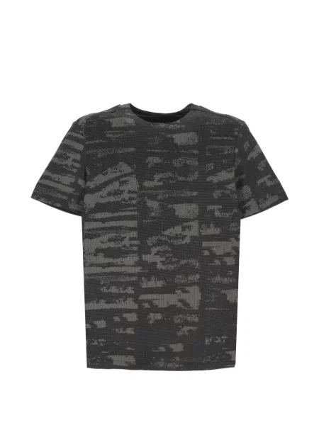 Tricou Boss cu imagine cu imprimeu abstract negru